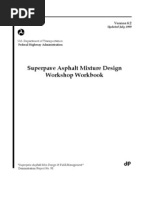 Superpave Asphalt Mixture Design Workshop Workbook: Updated July 1999