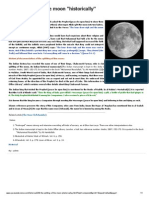 The Splitting of The Moon - Historically