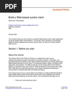 Aution Based Web Client