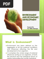 Environment and Economic Development: Prepared By: Prof. Mitika Mahajan