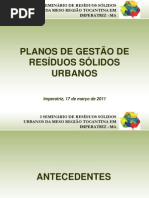 Apresentação Planos de Gestão de Resíduos Sólidos