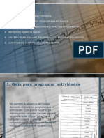 Guía para programar actividades