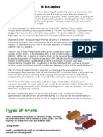 Bricklaying Guide for Stable Freestanding Walls
