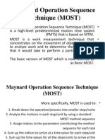 Maynard Operation Sequence Technique (MOST)