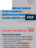 Pengambilan Sabah Oleh SBUB