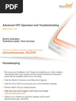 BRKCRS-3146 - Advanced VPC Operation and Troubleshooting