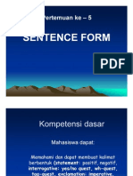 Sentence Form
