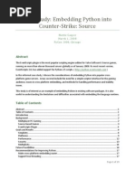 Download Case Study - Embedding Python Into Counter-Strike Source by mattiec SN16731582 doc pdf