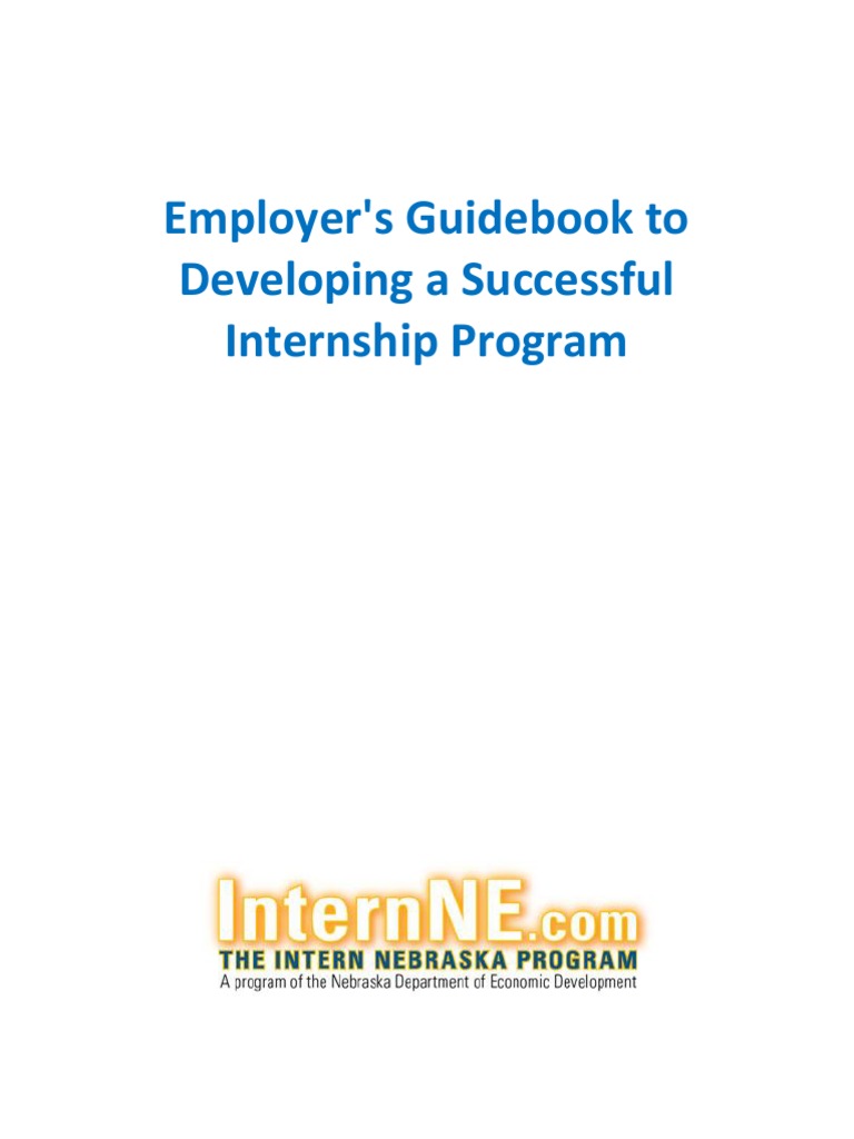 Internship Program Development Guide | PDF | Internship | Job Hunting