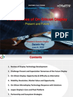 On-Silicon Display: The Leading Edge Mobile and Future Display Technology