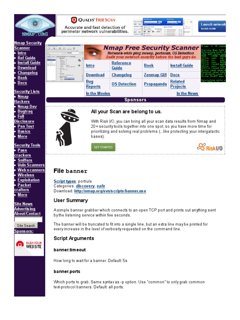 Banner Nse Script