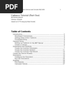 Cadence Tutorial