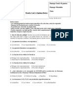 Prueba Coef1 7° Básico Gametos, Regulacion Horrmonal Fem y Masc, Ciclo Menstrual