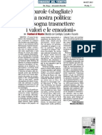 Festival Della Politica - Rassegna Stampa 8 Settembre