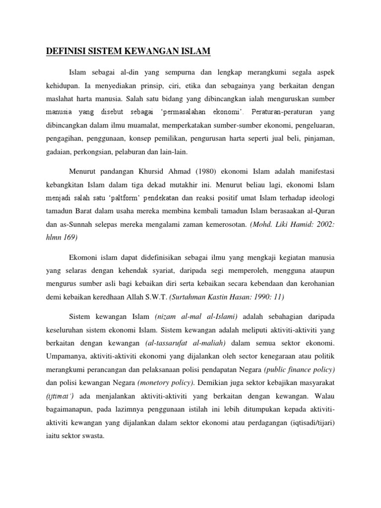 Cara Pelaksanaan Sistem Muamalat Islam Hari Ini