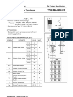 Isc TIP42/42A/42B/42C: Isc Silicon PNP Power Transistors