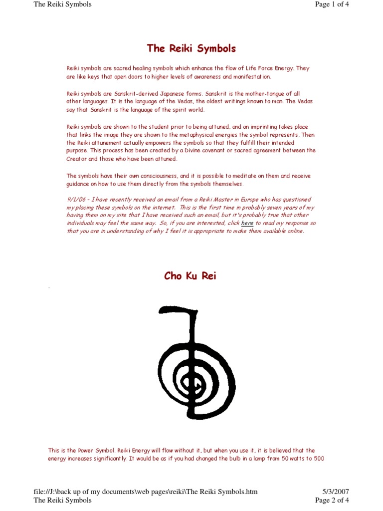 Understanding Reiki Symbols and Their Meanings | PDF | Science ...