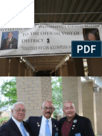 Grand Masters Visitation, District 3, July 12, 2013