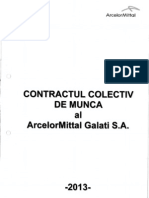 Contractul Colectiv de Munca Al Arcelormittal Galati s.a 2013[1]