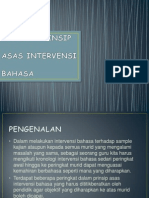 Prinsip-Prinsip Asas Intervensi Bahasa