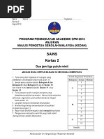 Trial Kedah Science SPM 2013 Paper 2