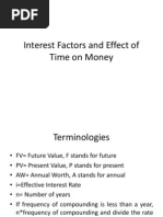 Class 19- Interest, Factors, Effect of Time on Money