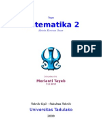 Tugas Matematika (Eliminasi Gauss)