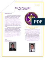 Chi Psi Alumni Newsletter September 2013