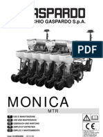 Gaspardo Precision Drill Monica MTR Operators Manual