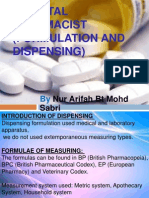 Hospital Pharmacist (Formulation and Dispensing)