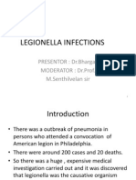 Legionella Infections: PRESENTOR: DR - Bhargav MODERATOR: DR - Prof. M.Senthilvelan Sir
