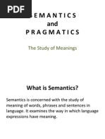 Semantics and Pragmatics