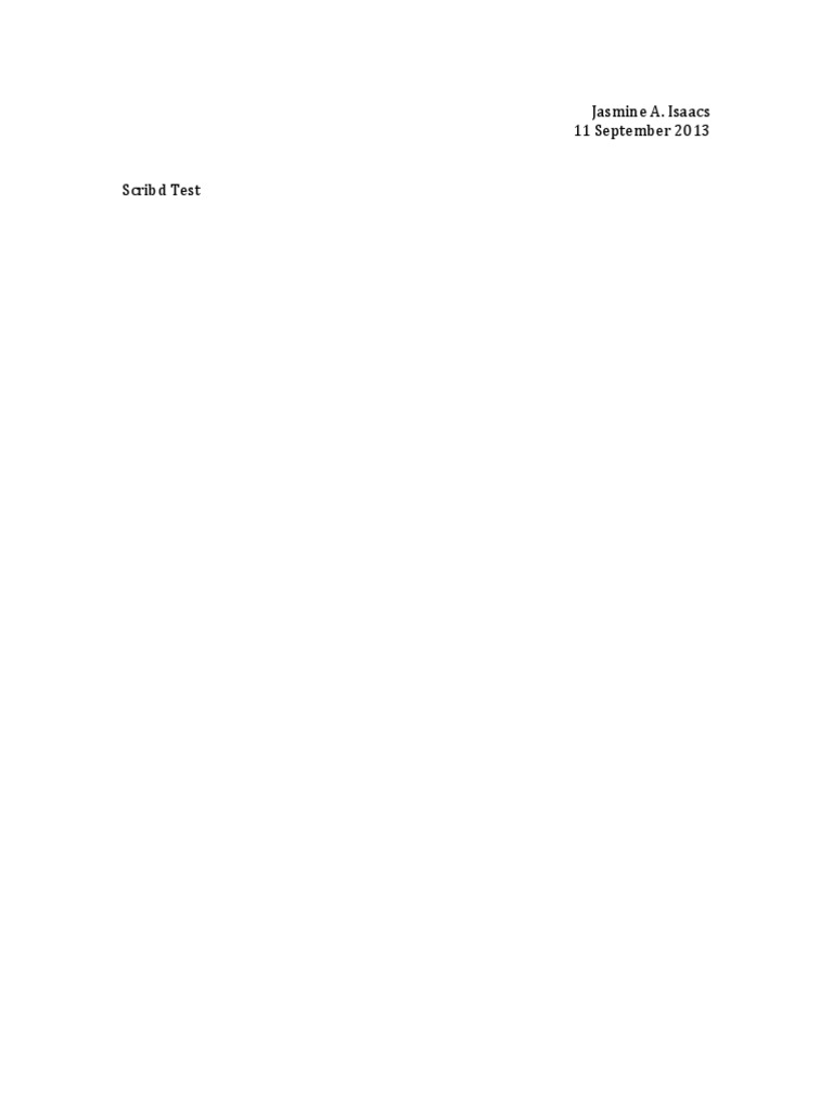Scribd Test | PDF