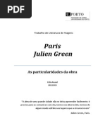 Analise da obra Paris de Julien Green