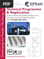 Download Euro PM2013 Technical Programme-20 May s by Michelle Harris SN167428885 doc pdf