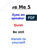 Give Me 5: Eyes On Speaker