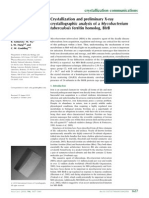 Crystallization and Preliminary X-Ray Crystallographic Analysis of A Mycobacterium Tuberculosis Ferritin Homolog, BFRB