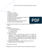 Estructura Del Reporte