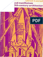 Programs and Manifestoes On 20th-Century Architecture - Ulrich Conrads 1 PDF