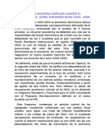 Evolucion de La Economia Domicana Durante El Gobierno Del DR