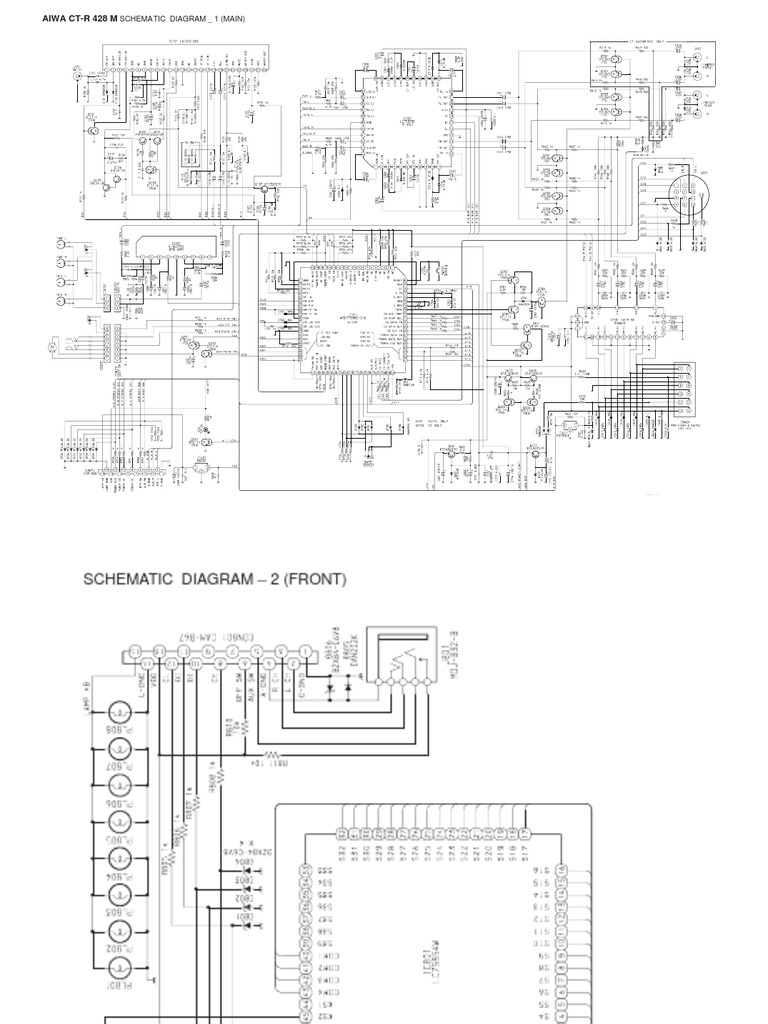AIWA CT-R 428 Schematic Diagrams | PDF