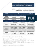 Precios Diplomados Agosto