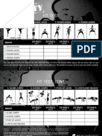 Insanity Fit Test Card