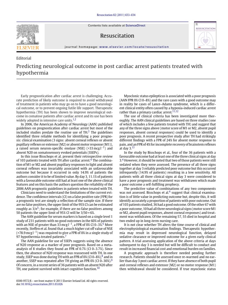 Cardiac Arrest Research Paper