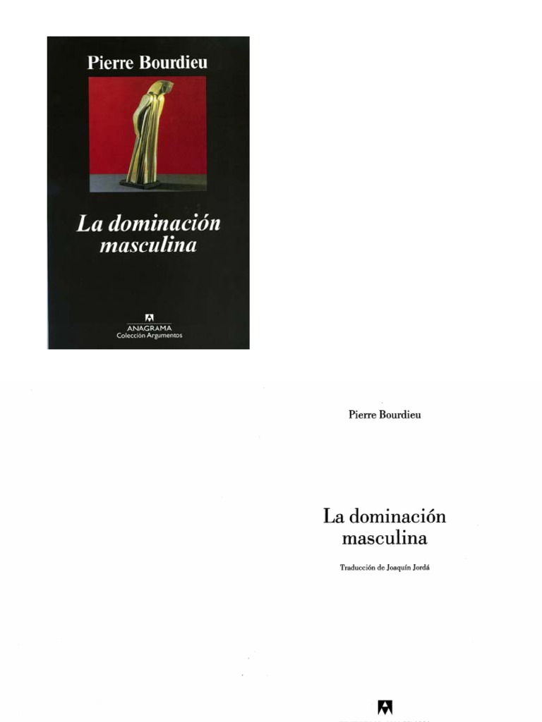 Pierre Bourdieu La Dominación Masculina Pdf