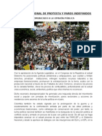 Comunicado Jornadas de Protestas y Paro 19 Agosto