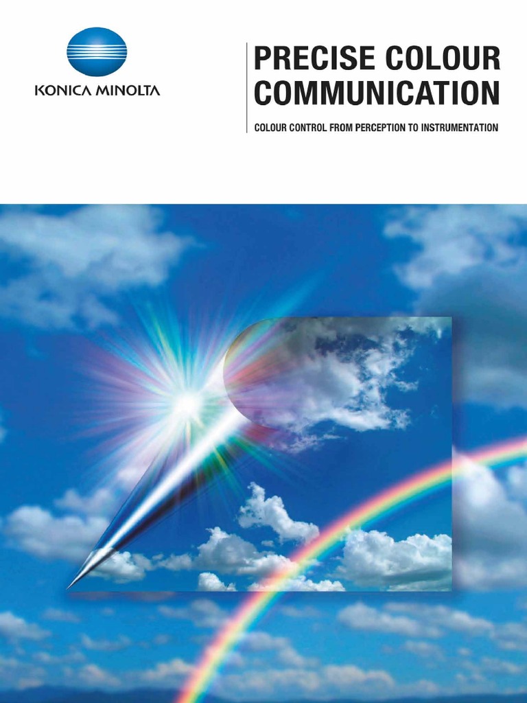 Konica Minolta Chromameter Color Theory PDF Color Spectrophotometry