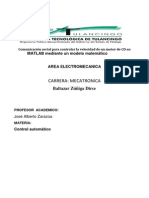 Control velocidad motor DC MATLAB