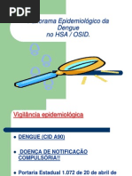 Panorama Epidemiológico da Dengue