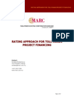 Rating Approach For Toll Roads Project Financing